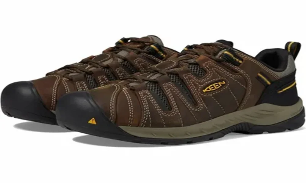 composite toe sneakers by KEEN Utility Men’s Flint II Sport Low Composite Toe Shoe