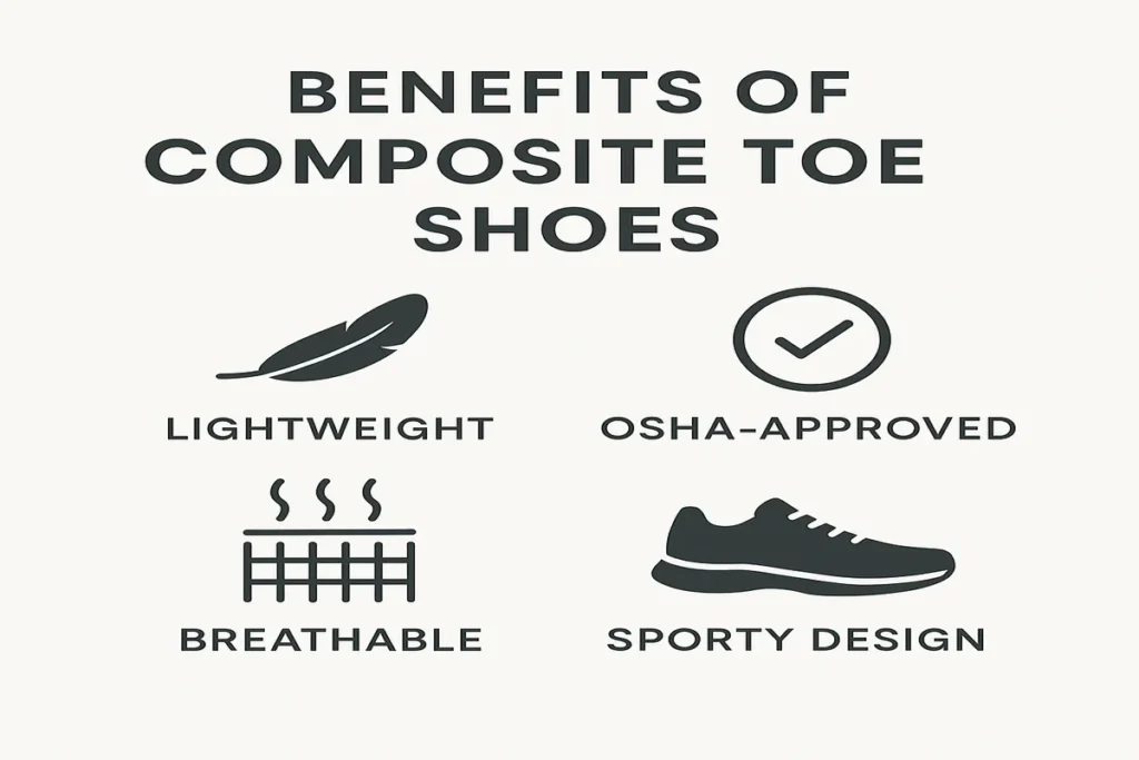 Key benefits of composite toe athletic shoes for men