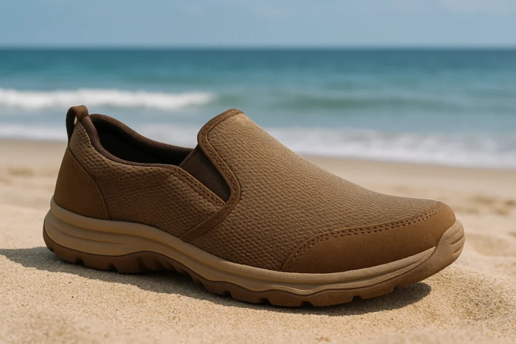 Lightweight men’s slip-on casual outdoor shoes perfect for beach days and travel